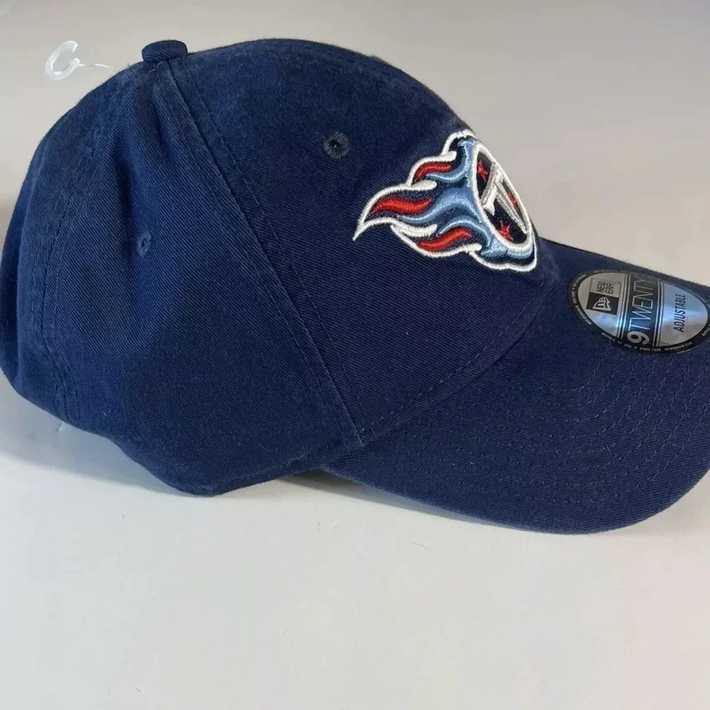 New Era Men's Tennessee Titans Core Classic Navy Adjustable Hat - Size: OSFA